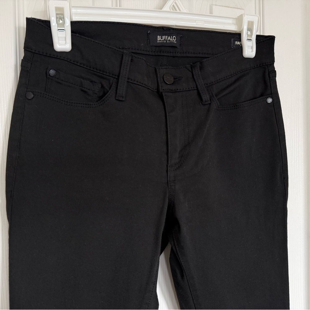 Buffalo David Bitton Black Mid-Rise Skinny Jeans - Picture 2 of 11